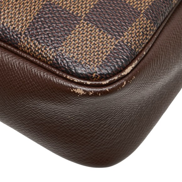 Louis Vuitton Damier Truss Makeup Accessory Pouch Brown Leather - Picture 6 of 10